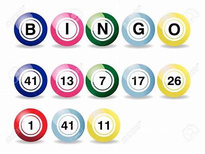 Bingo Balls Clipart Bolas Number Coloured Depositphotos