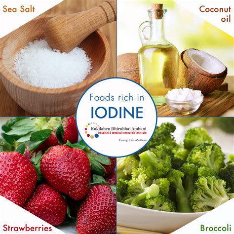 Iodine Rich Foods Chart