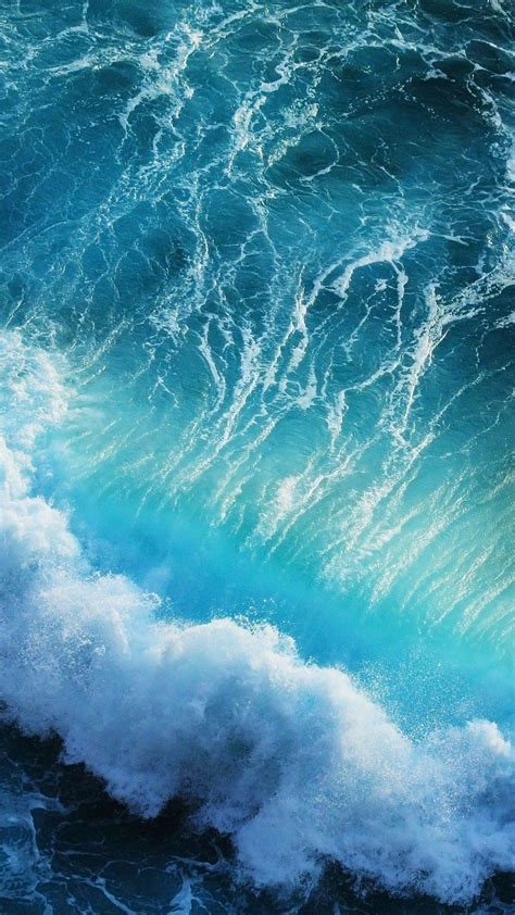 Teal Blue Wallpaper For Iphone Kadozo Waves Ocean Y Sea Waves