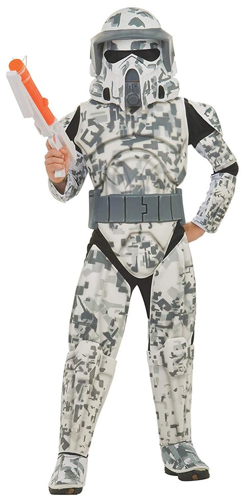 Star Wars The Clone Wars Childs Deluxe Costume And Mask Arf Trooper