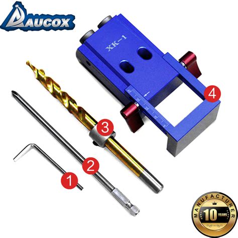 China Pocket Hole Jig Kit With Mm Step Drill Bit Doweling Jig Drilling Hole Guide Locator For