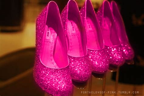 Glitter Heels High Pink Image 537680 On