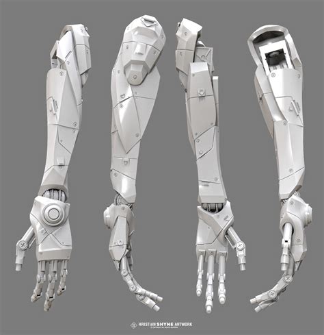 Artstation Mecha Arm 2 Hristian Ivanov Shyne Robot Hand Robot