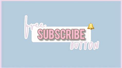 Cute Subscribe Button Pink Aesthetic Youtube