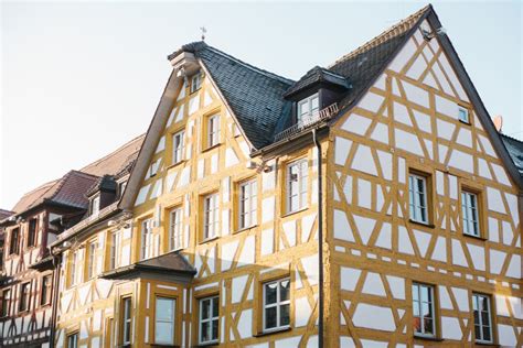 Traditional House In The German Style In Bavaria The Architecture Of