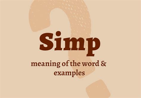 Simp What Does It Mean Definition And Synonyms