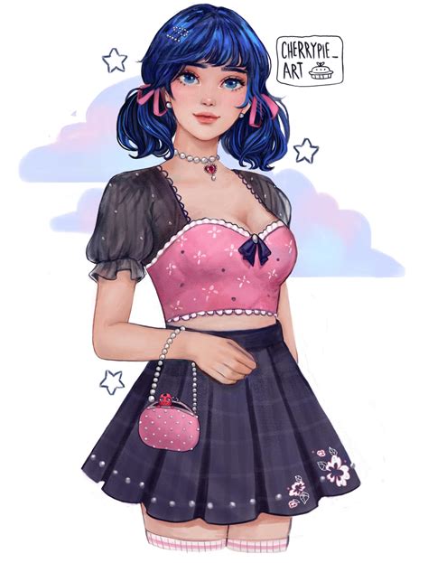 Grown Up Marinette Dupain Cheng Redesign By Me Cherrypie Art R