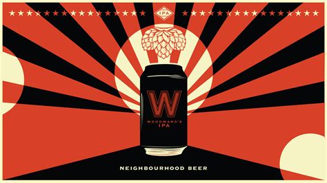Woodwards Building have their own branded beer - Panic Dots