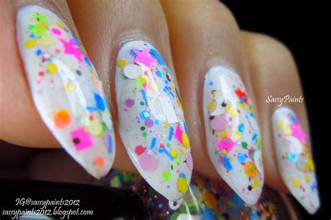 Sassy Paints Jindie Nails Mod Quad Glitter Toppers From The Summer