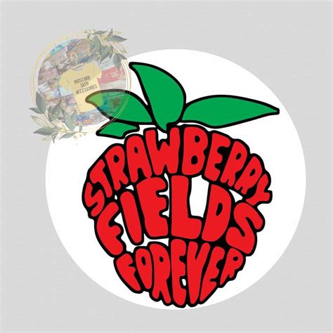 Strawberry Fields Forever Sticker Etsy