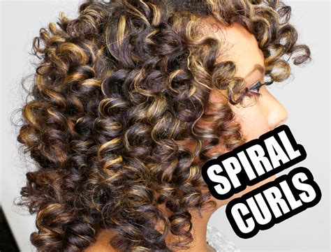 Thoroughly moisturize your hair with a strong moisturizing treatment that same week you want to curl it. The PERFECT SPIRAL Curls on DRY Natural Hair || Heatless ...