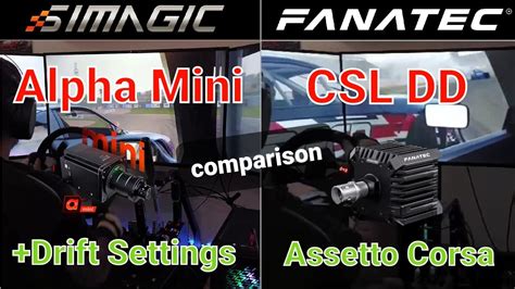 Simagic Alpha Mini Vs Fanatec CSL DD Drifting Assetto Corsa Alpha