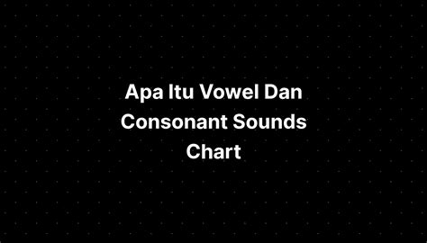 Apa Itu Vowel Dan Consonant Sounds Chart With Examples Discuss Imagesee