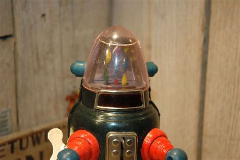 Yonezawa Mechanical Moon Robot Aka Ribbonhead Vintage Spacetoys