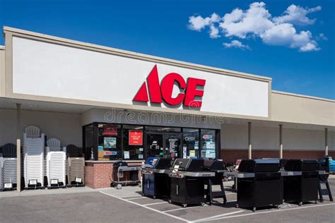 Ace Hardware Store Exterior And Trademark Logo Editorial Image Image