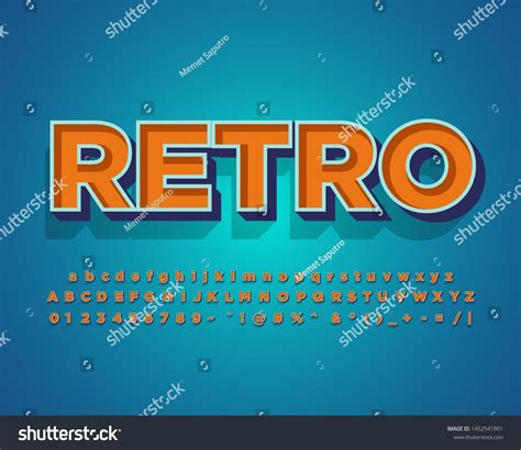 Modern retro text style for retro sticker | Retro text, Modern retro, Retro