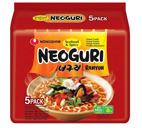 Nongshim Neoguri Ramyun Noodle Soup Spicy Seafood 120g X 5 Pack Lazada Ph