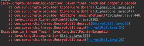 In java the mac class of the javax.crypto package provides the functionality of message authentication code. 使用java实现AES加密以及解决javax.crypto.BadPaddingException异常_Java ...