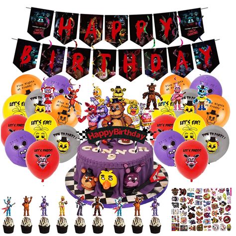 Buy Five Nights At Freddys Party Supplies 102pcs Fnaf Birthday Party
