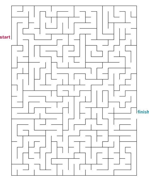 Medium Rectangle Mazes Rectangle Maze Labyrinth