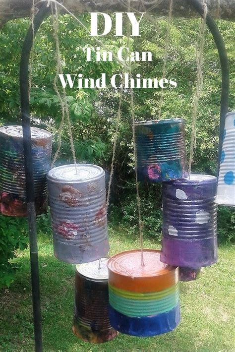 Diy Tin Can Wind Chimes Simple Mom Review Wind Chimes Tin Can Diy