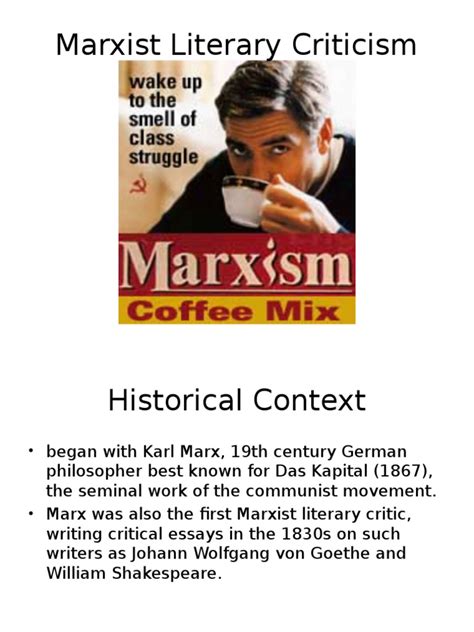 Marxist Literary Criticism Ppt 20 Marxism Frankfurt School