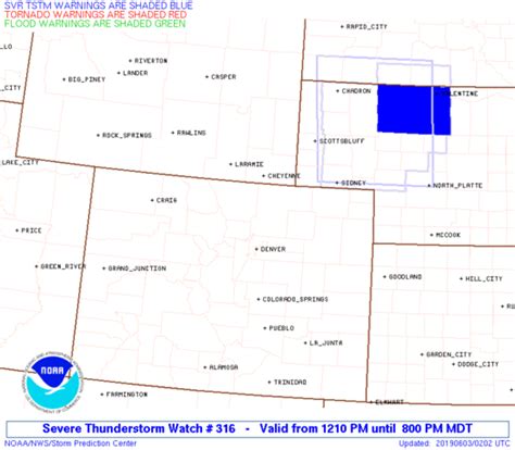 Please check your projects and the notification schemes. Storm Prediction Center Severe Thunderstorm Watch 316