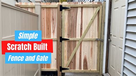 How To Build A Great Looking And Simple Fence And Gate Youtube