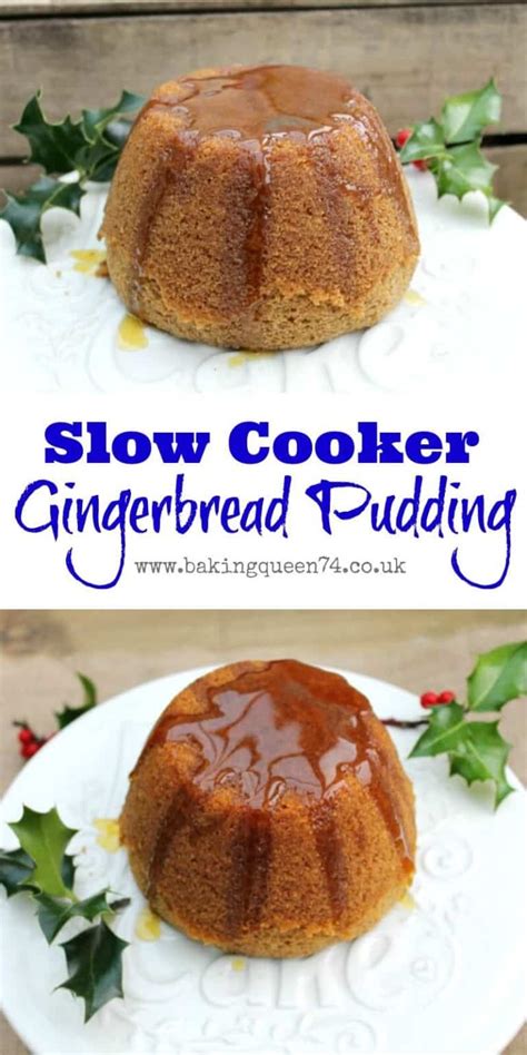 slow cooker gingerbread pudding bakingqueen74