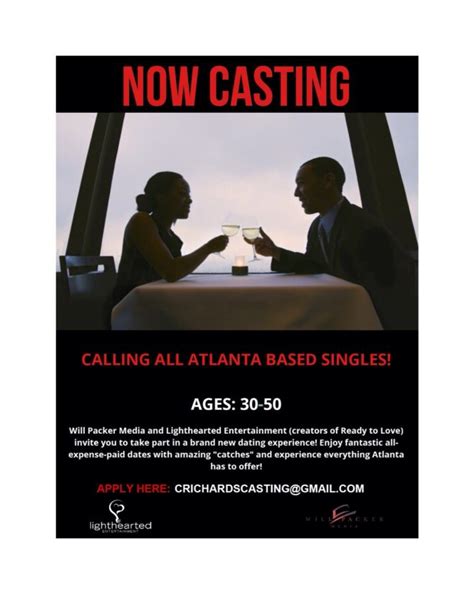 casting couples and singles for will packer media creators of ready to love new show in the atl