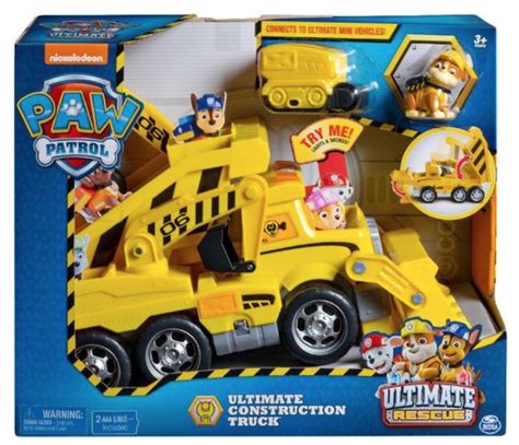 Paw Patrol Ultimate Construction Rescue Truck Rubble Paw Patrol