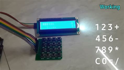 Create A Calculator Using Arduino Lcd Display 4x4 Matrix Keypad I2c