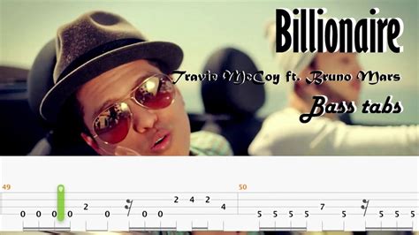 Travie Mccoy Billionaire Ft Bruno Mars Official Bass Tab Video Youtube