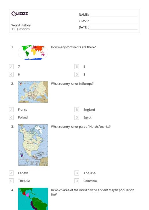 50 Social Studies Worksheets On Quizizz Free And Printable