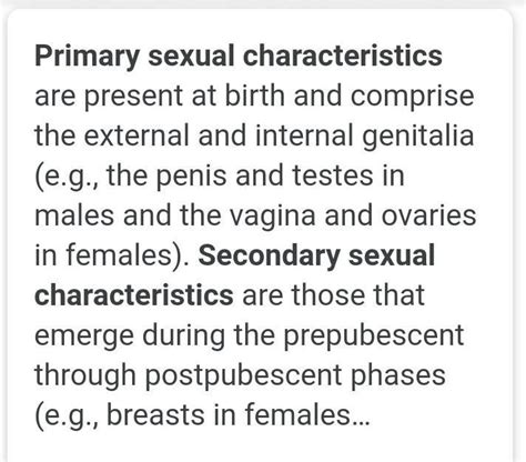 Explain Primary And Secondary Sexual Characteristics In Humans With