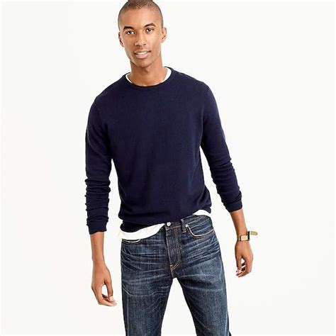 Jcrew Slim Cotton Cashmere Crewneck Sweater Shopstyle