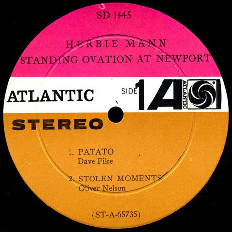 herbie mann ‎ standing ovation at newport vg 1965 stereo original shuga records