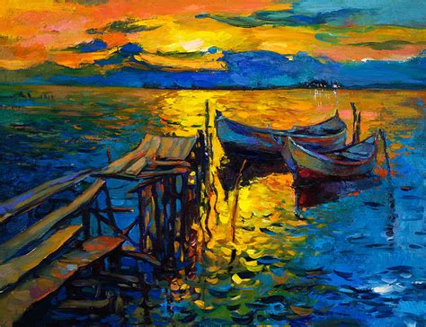 Boat By Ivailo Nikolov Painting By Boyan Dimitrov
