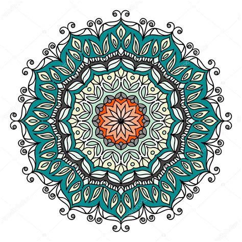 Le mandala est en général constitué de plusieurs formes géométriques symétriques que l'on prend plaisir à colorier. Farbe-Mandala. Probe-Hintergrund — Stockvektor © Tahiku ...