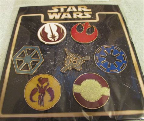 Mini Pin Collection Star Wars Emblems 7 Pin Set Star Wars