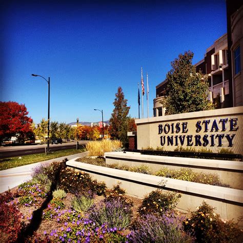 A Gorgeous Autumn Day On The Boise State Campus Boise State