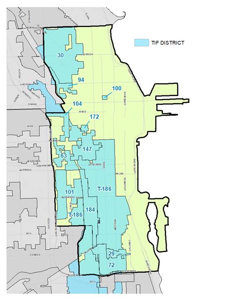 City Of Chicago Central Area Tif District Map