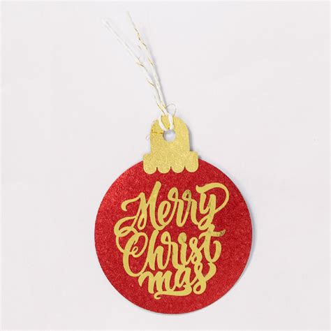 Merry Christmas Ornament T Tags The Party Popper