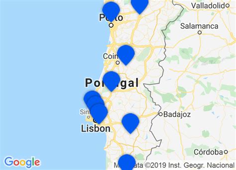 Portugal Best Beaches Map