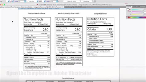 Get our free daily newsletter. Free Editable Nutritional Facts Template / 67 Engaging ...