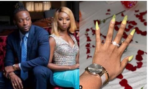 bbnaija lovers bambam and teddy a get engaged photos celebrities nigeria
