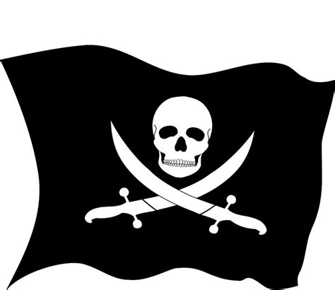 Jolly Roger Piracy Flag Clip Art Pirate Flag Png Png Download 800