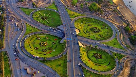 A Wonderful View Of Lahore Ring Road Aerial Pakistan Tourism City