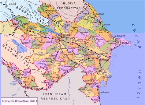 Posteriormente se incorporó a la. Republic of Azerbaijan Map