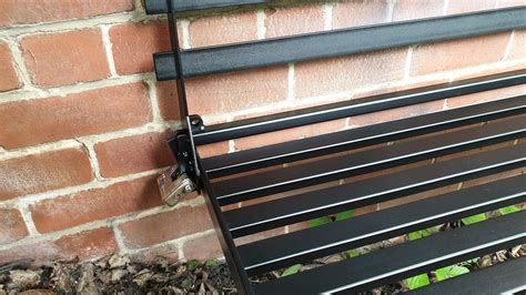 Wall Mounted Seating Foldaway Fold Up Metal Garden Seat Bench C